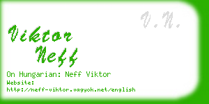 viktor neff business card